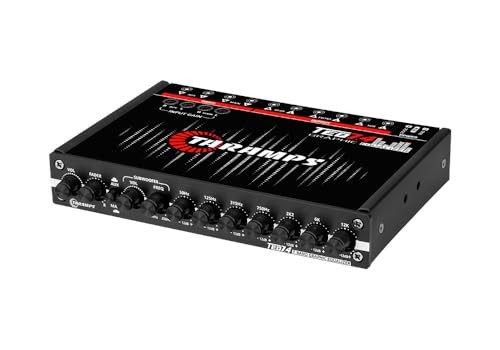 TARAMPS TEQ 7.4 Pro Car Audio Systems 7 Band Graphic Equalizer EQ Blue