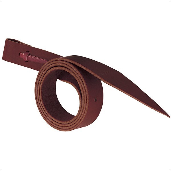 59WL Weaver Latigo With Holes Burgundy Leather Hosre Cinch Straps 1-1/2 Inch X