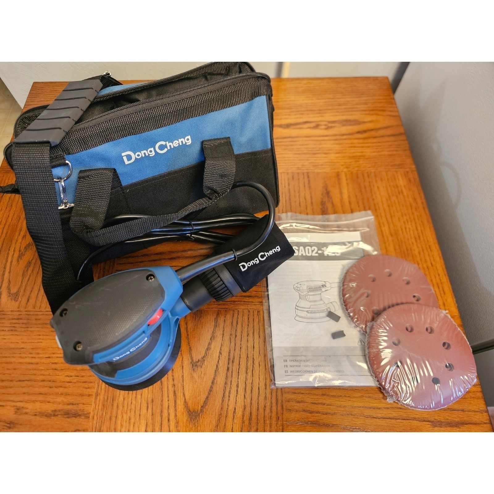 DongCheng DSA02-125 5-Inch Orbit Sander 3.17A Corded Kit with Bag Sandpaper