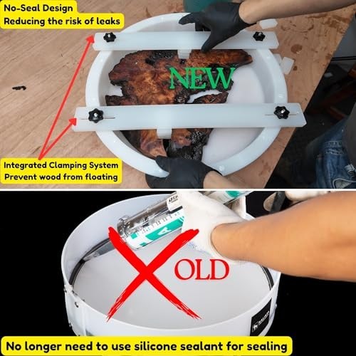 Large 16" Deep Round Resin Mold - Reusable Epoxy for Clock, Tray, Table & Floral