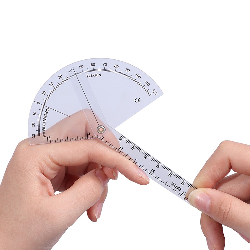 Medical Finger Goniometer Plastic Protractor 180 Degree Angle Ruler Finger RC Jo