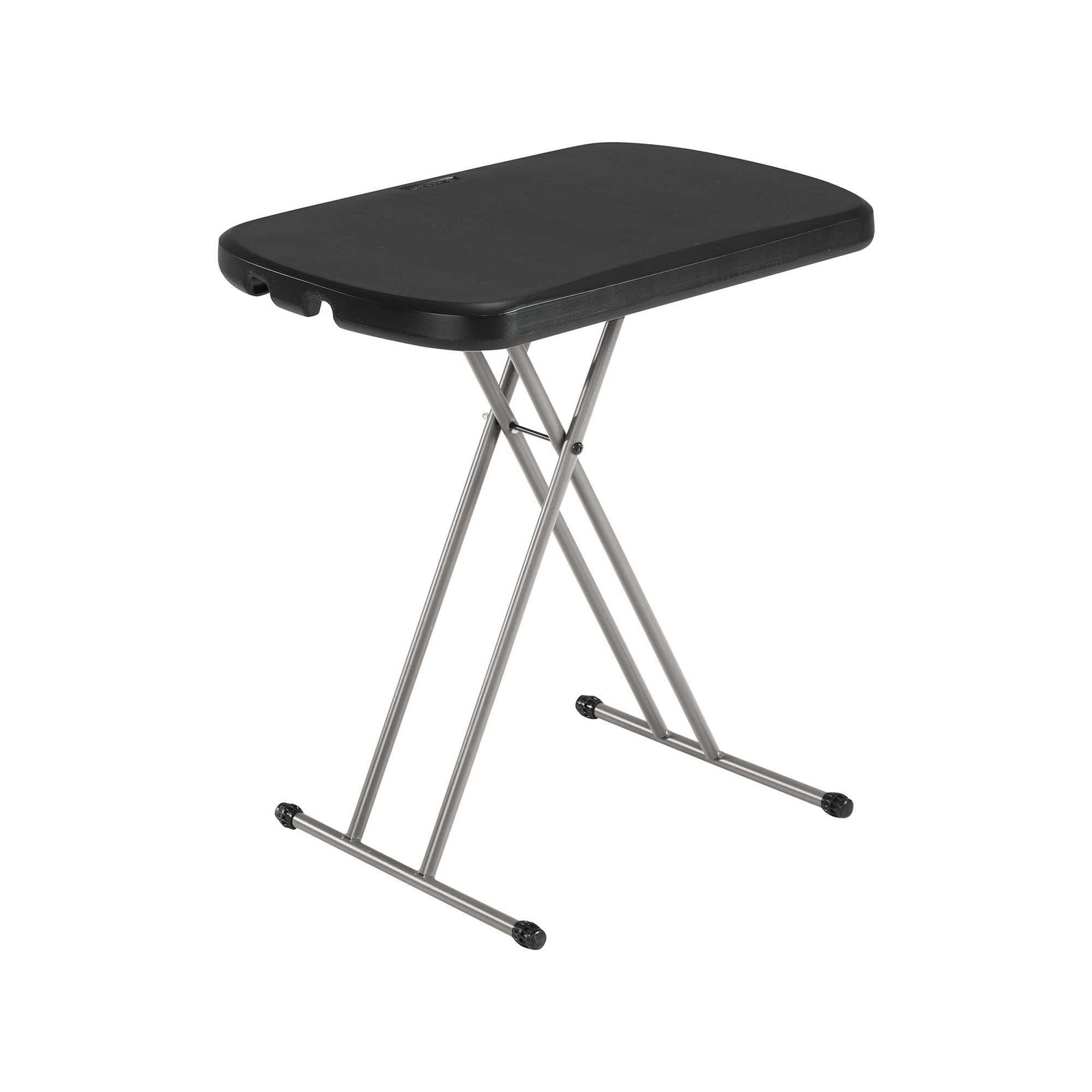 Lifetime 26" Height-Adjustable Laptop Table – Indoor/Outdoor, Black