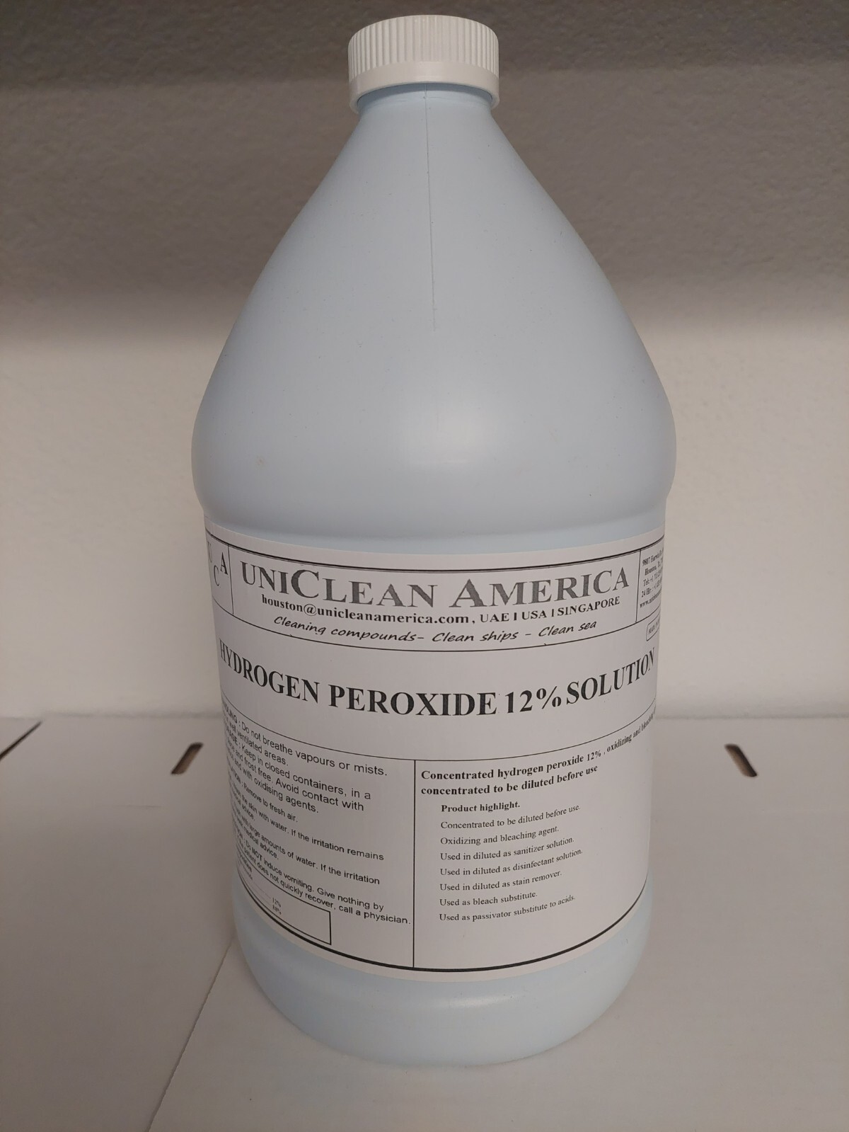 HYDROGEN PEROXIDE 12% SOLUTION - 4X POWER CONCENTRATION - MADE IN USA