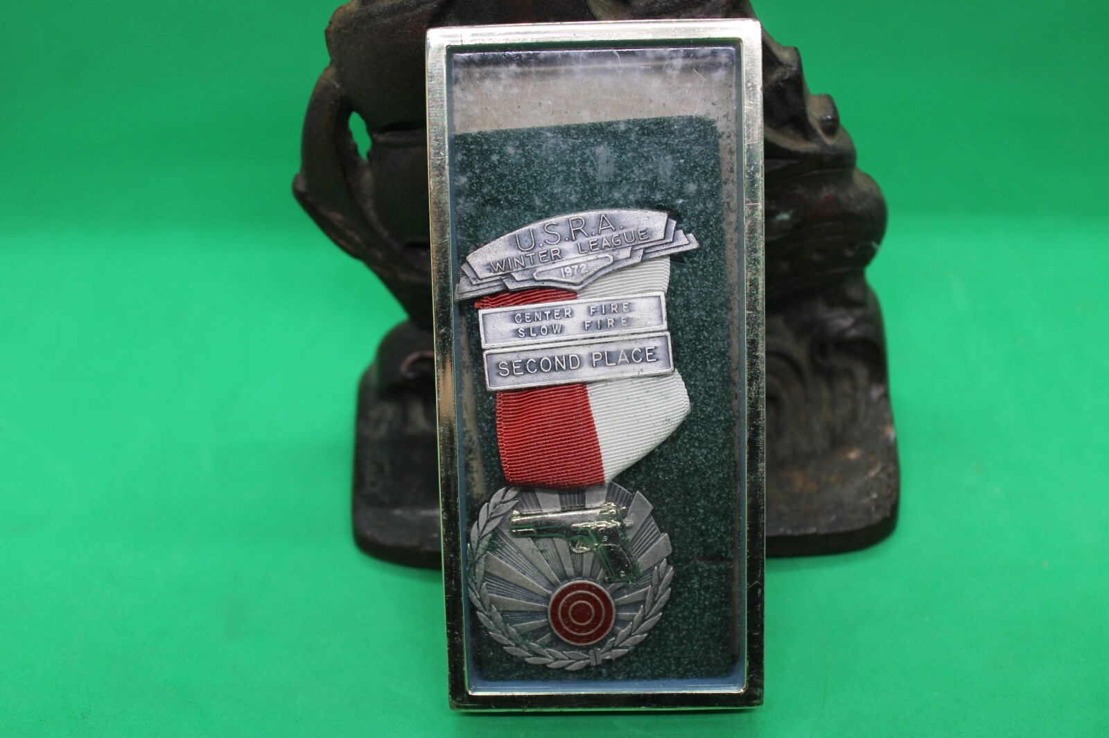 1972 United States Rifle Assoc. Medal - Center & Slow Fire 2nd Place