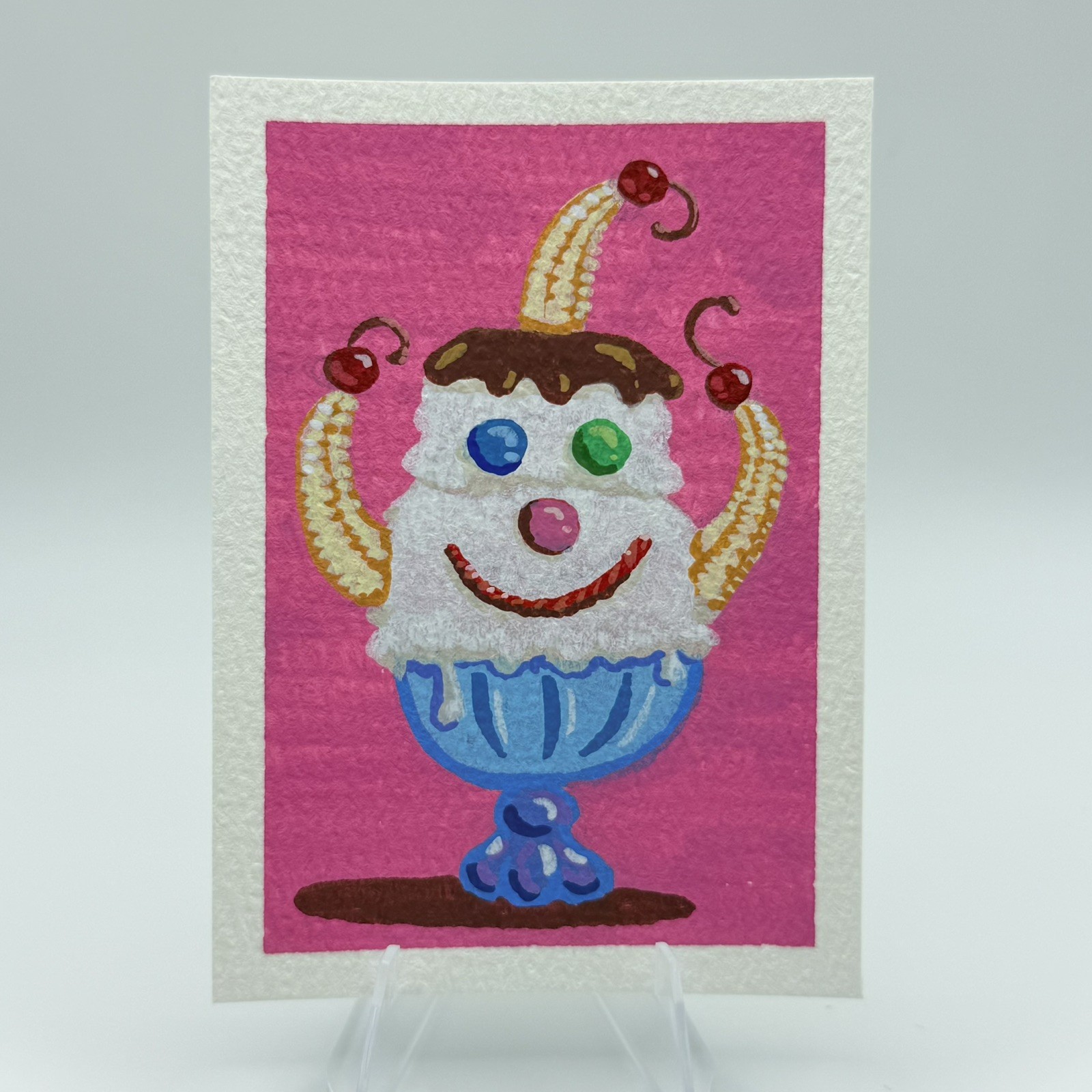 “Triple Gooberberry Sunrise” - ACEO - OOAK  SpongeBob Fanart Acrylic Painting