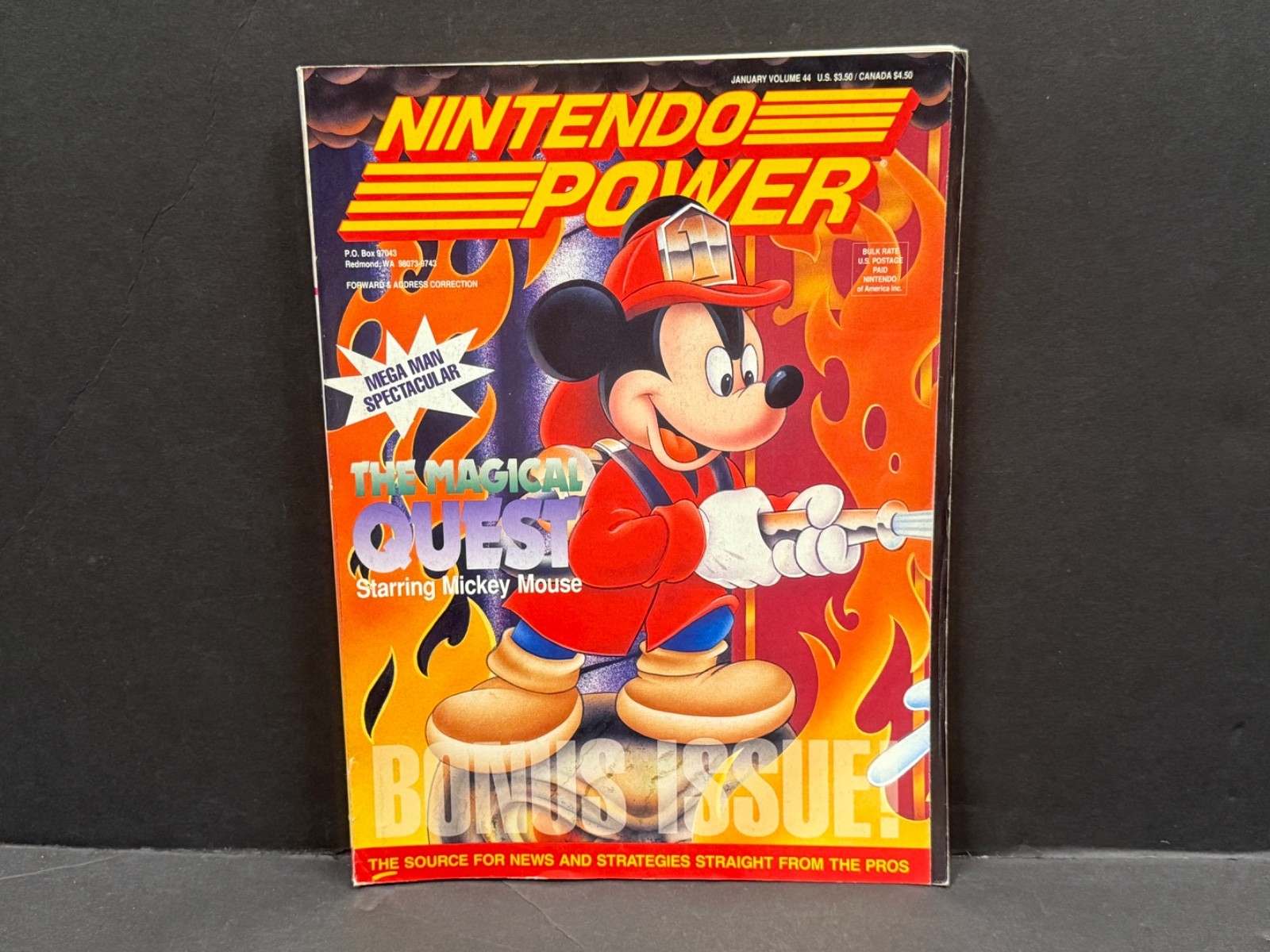 Nintendo Power Volume 44 January 1993 w/ Ren & Stimpy Poster & Cards
