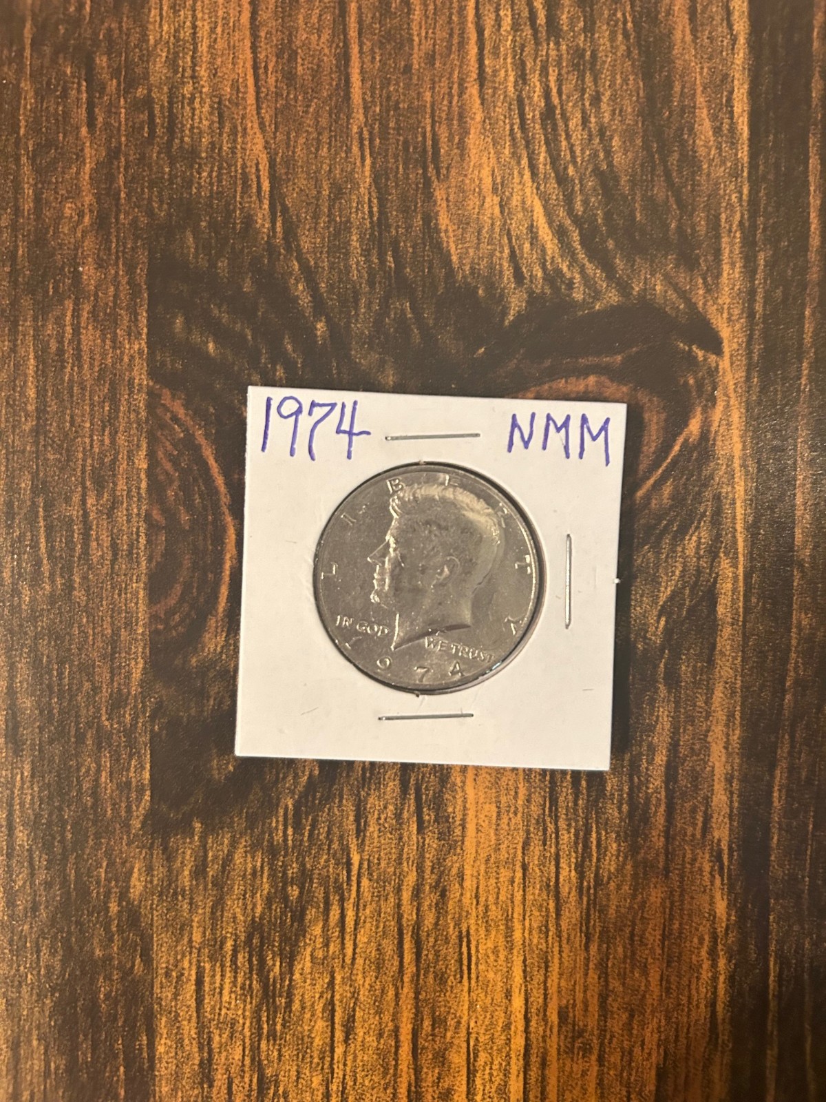 1974 (P)     KENNEDY  HALF  DOLLAR,  CLAD,  CIRCULATED,   Actual Coin in Photo