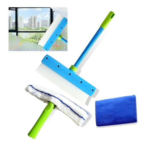 Recyclable Silicone Window Squeegee Kit – 3-in-1 Glass Cleaning Tool with