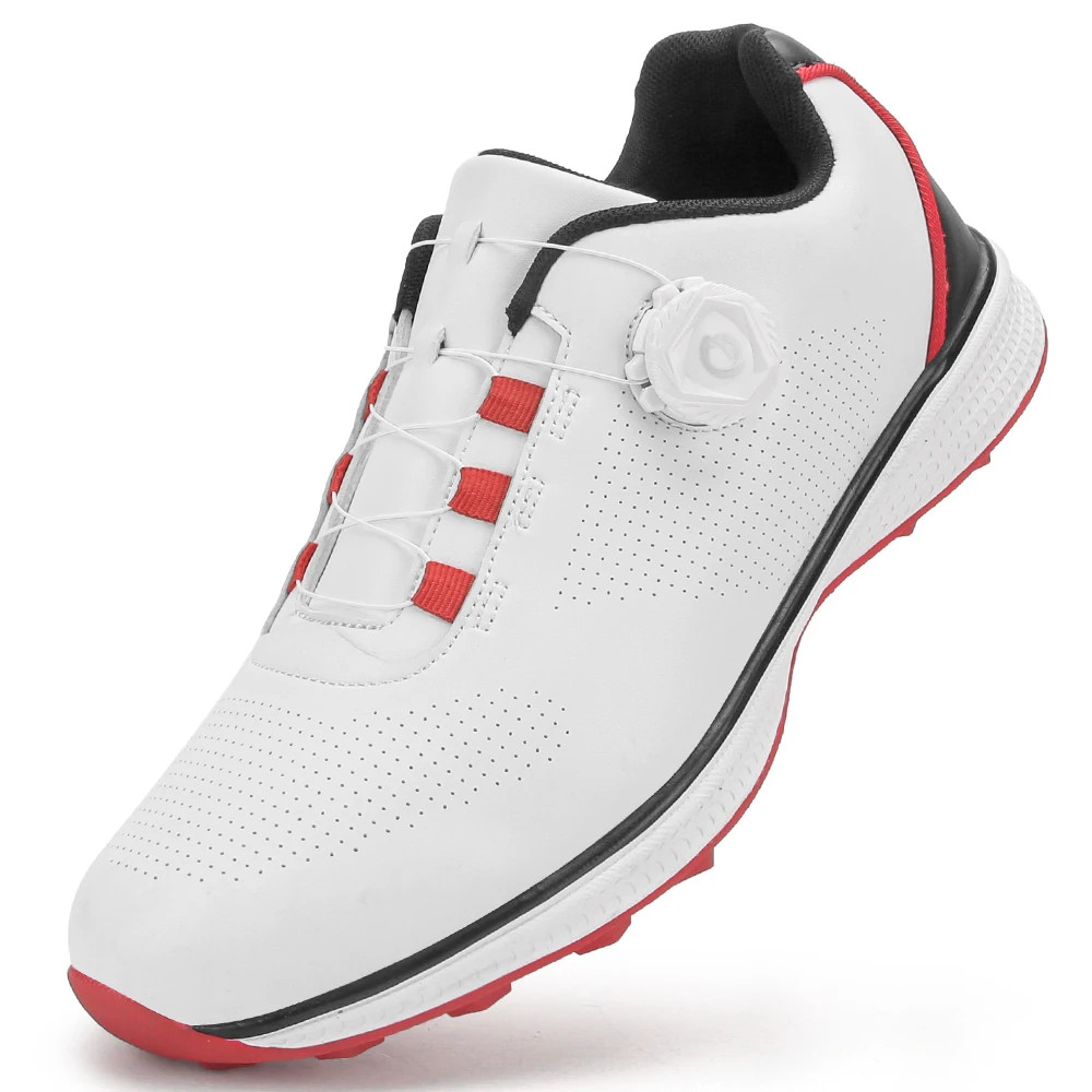 Men Outdoor Golf Walking Flat Sneakers Lightweight Golfers Gym Sports Footwears