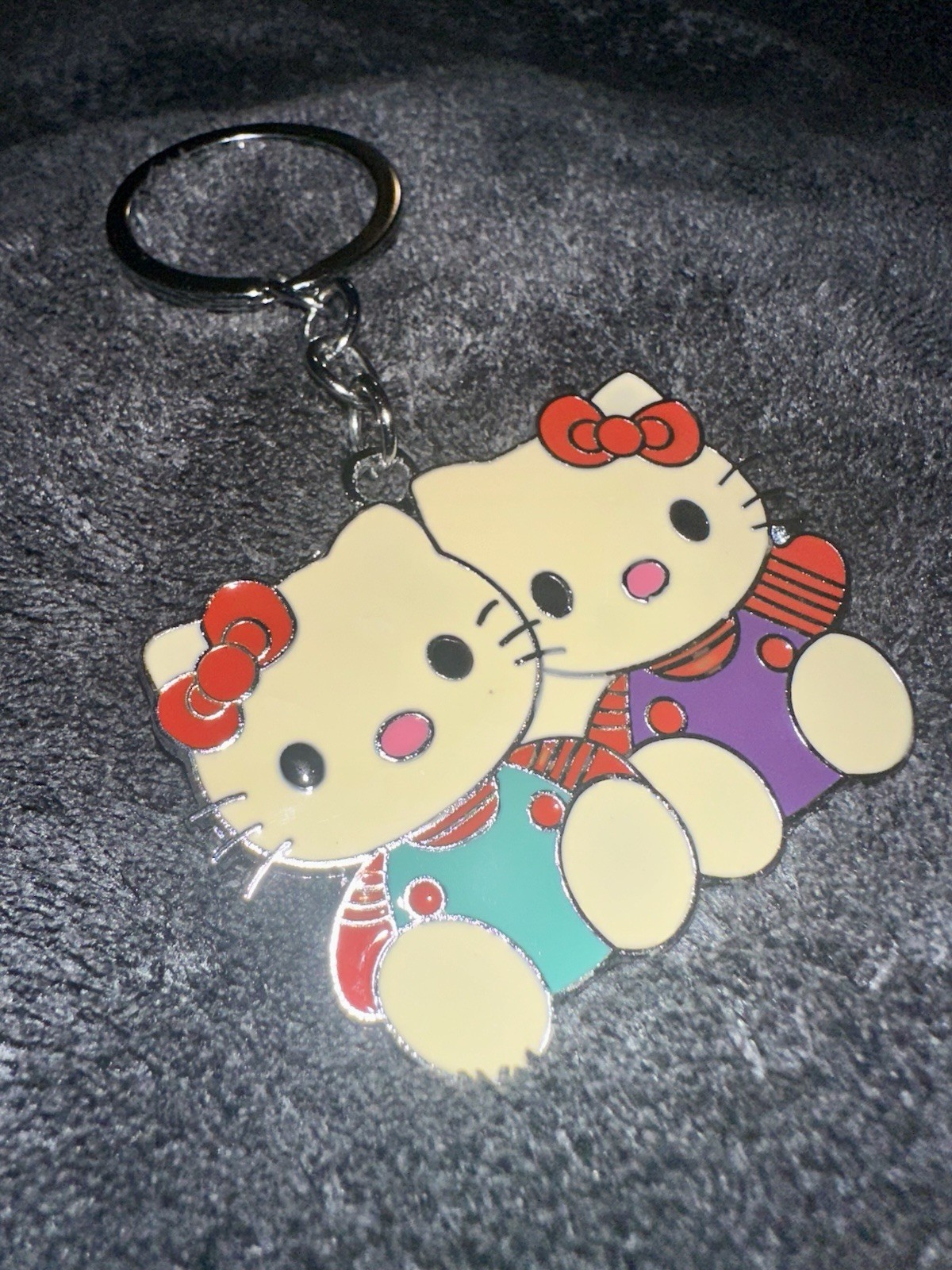 Classic Hello Metal Key Chain Keychain