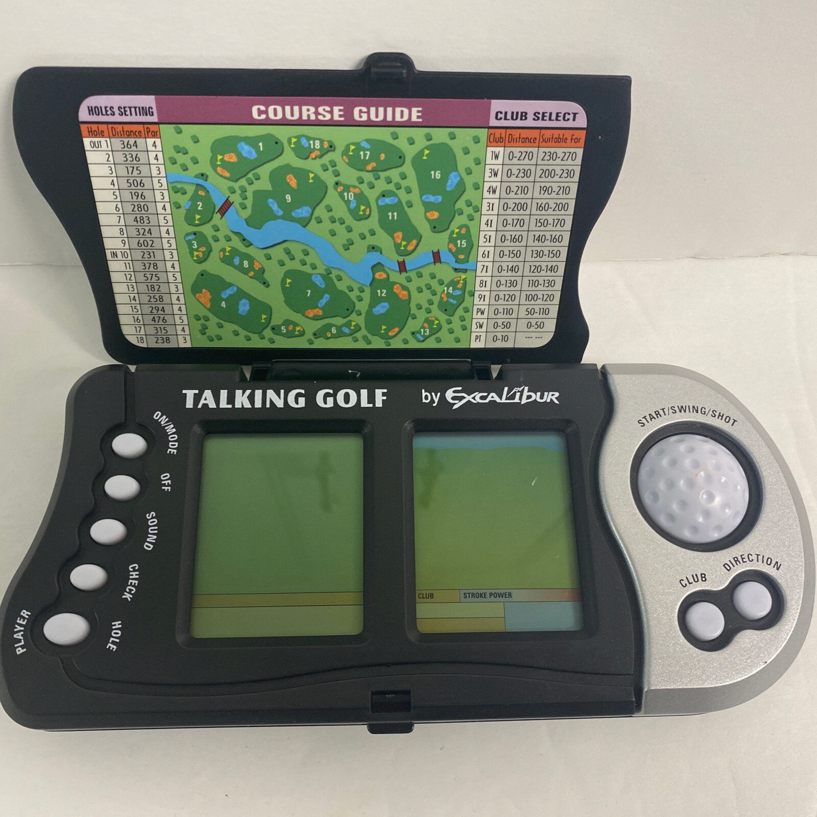 Double Screen Talking Golf Electronic Handheld Travel Game