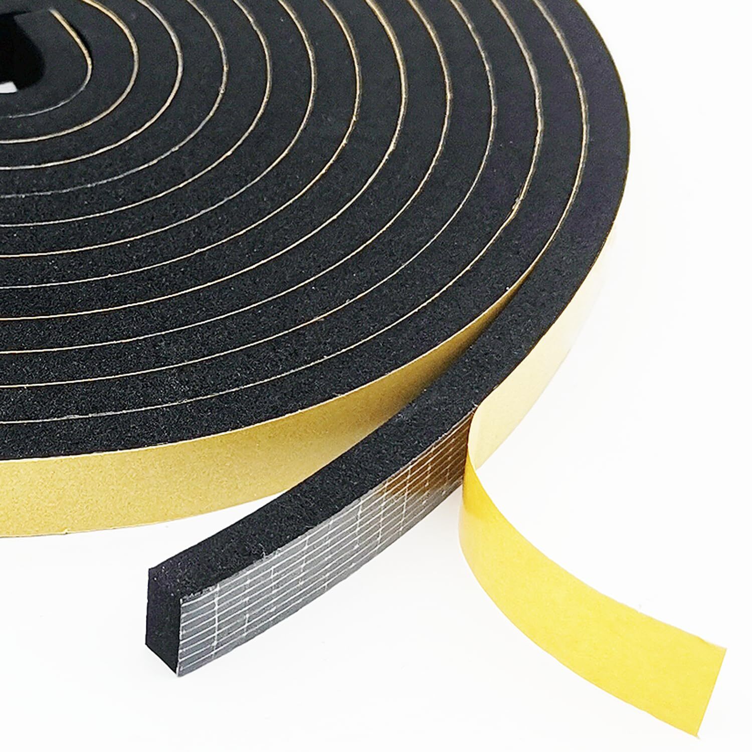 Weather Stripping Door Seal Strip Weatherproof Gap Filler, 1/2In x 1/4In x 13Ft