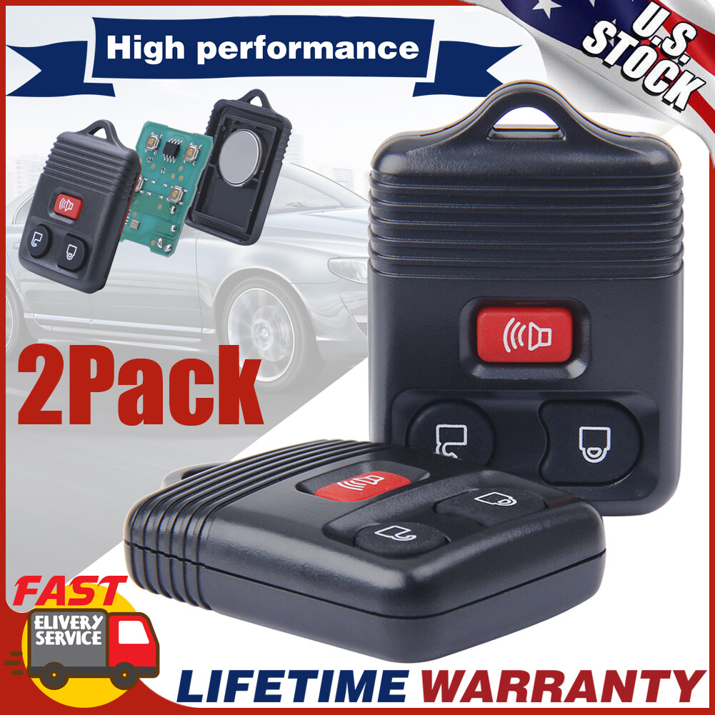2PCS Keyless Entry Car Remote Key Fob Transmitter Alarm For Ford F150 F250 F350