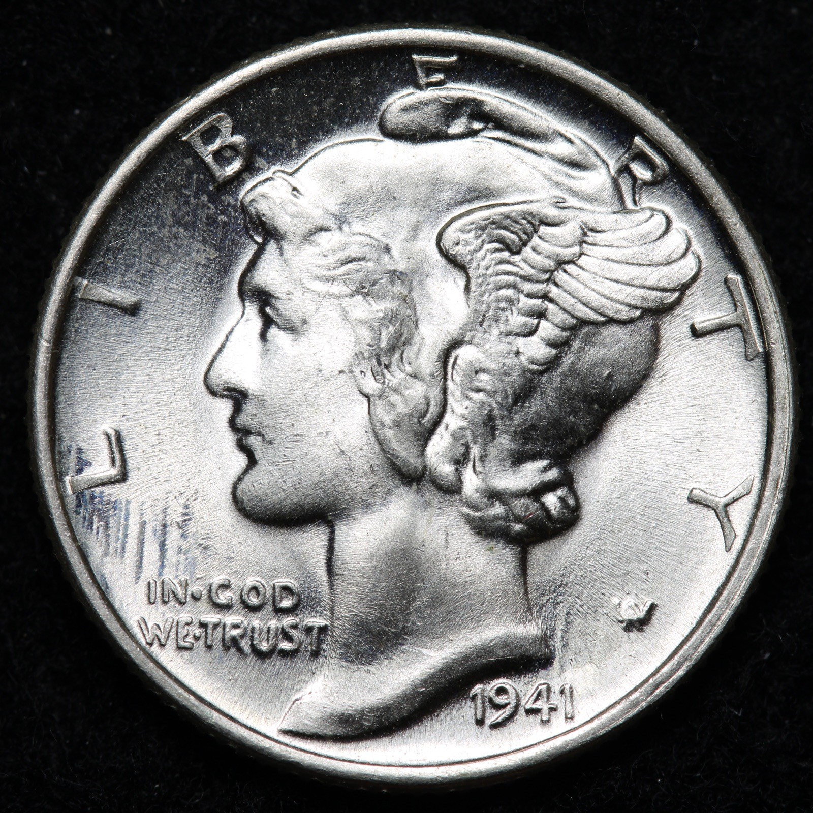 1941 Mercury Silver Dime BU *UNCIRCULATED* MS E219 SYCH