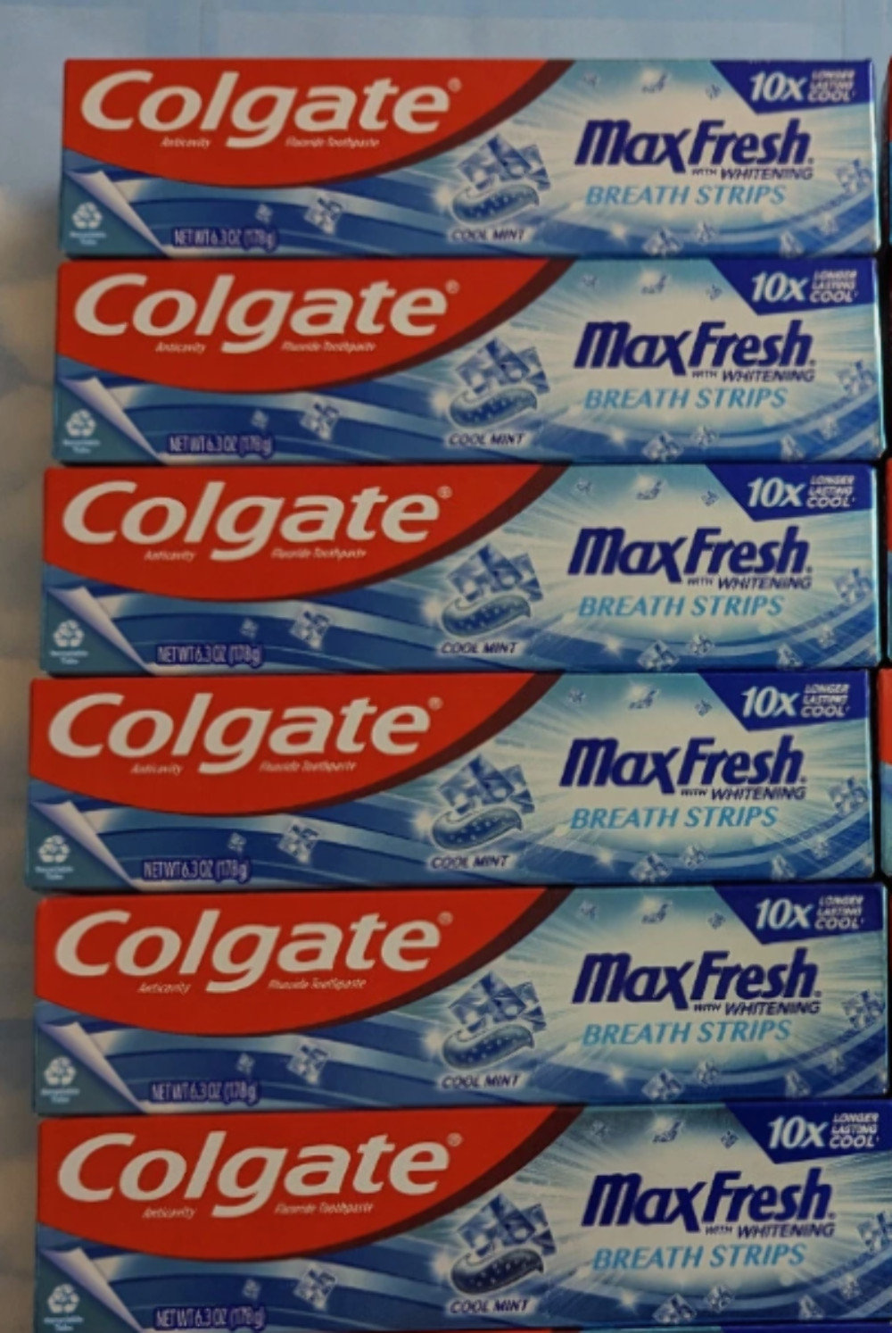 READ (6 Pack) 8/26 Colgate MaxFresh Cool Mint Toothpaste, Fresh Breath Toothpast