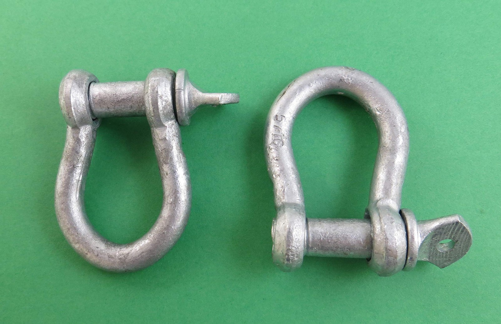 US Galvanized Windlass 1/4" x 4' ISO G4 Anchor Chain HDG with Galvanized...