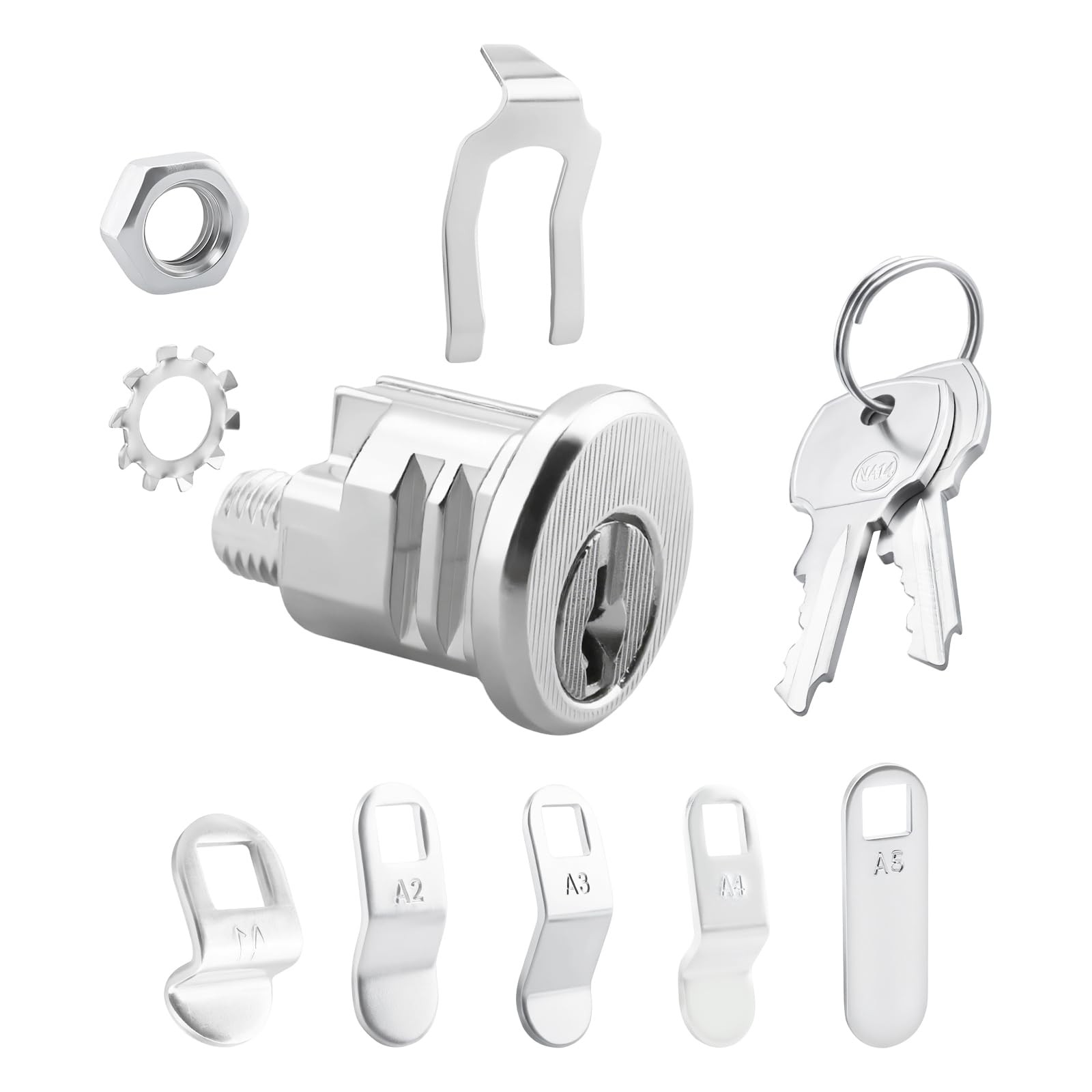 MP4946 Mailbox Lock Replacement Compatible with Cutler-Federal Silver