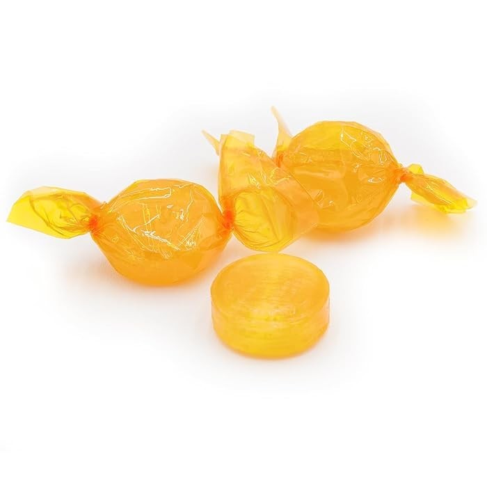 Butterscotch Hard Candy Bulk 1,2,3 LB Individually Wrapped Butter Scotch buttons