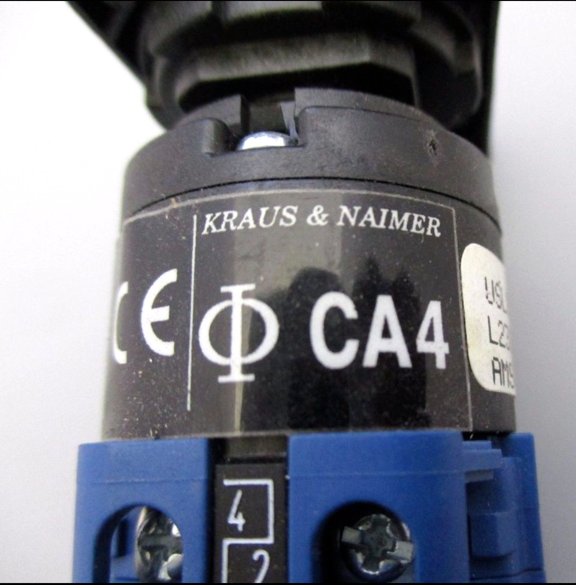 Kraus Naimer CA4 USL813 Rotary Switch