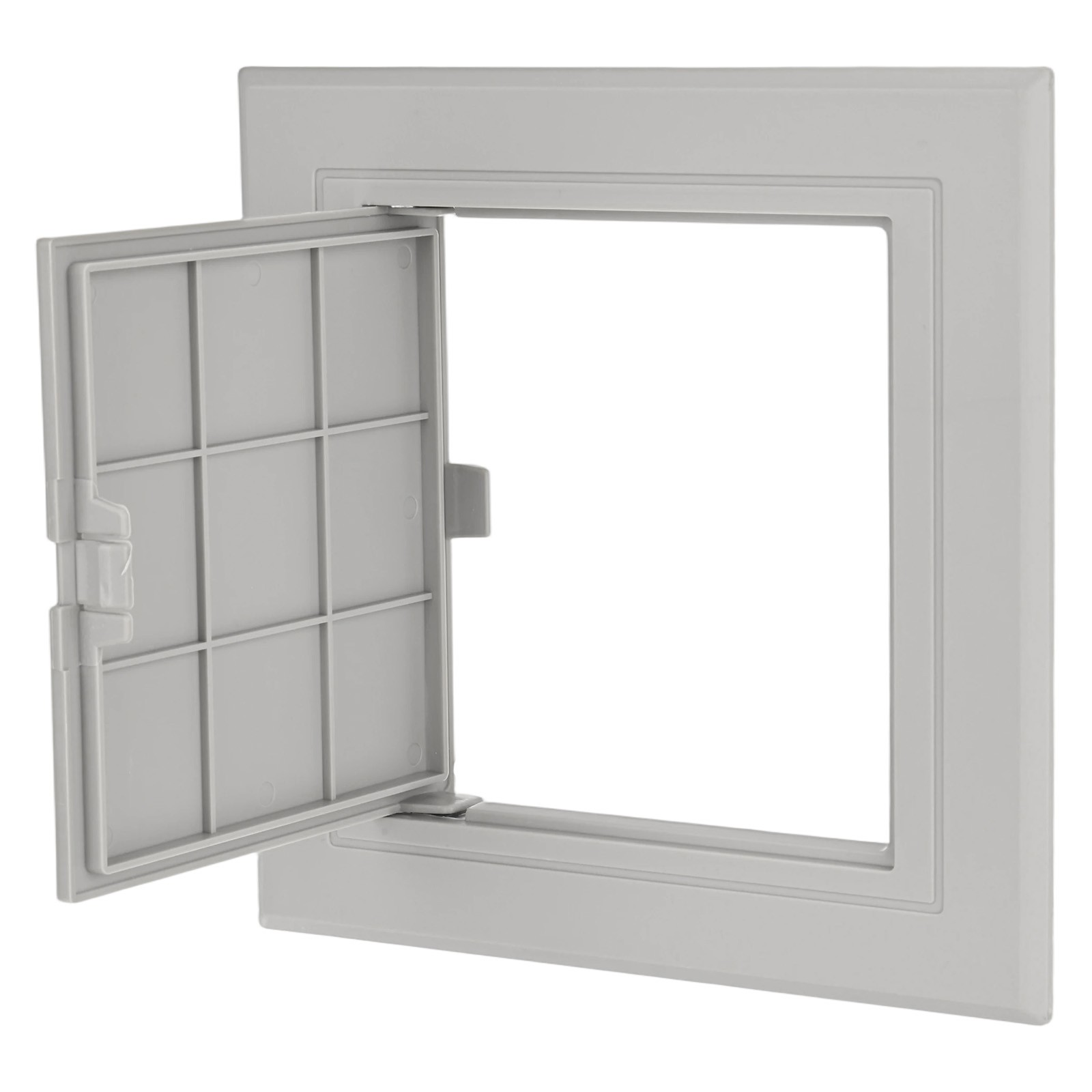 1-Pack Access Panel for Drywall, 4.5x4.5" Plastic Wall Hole Cover [Gray]