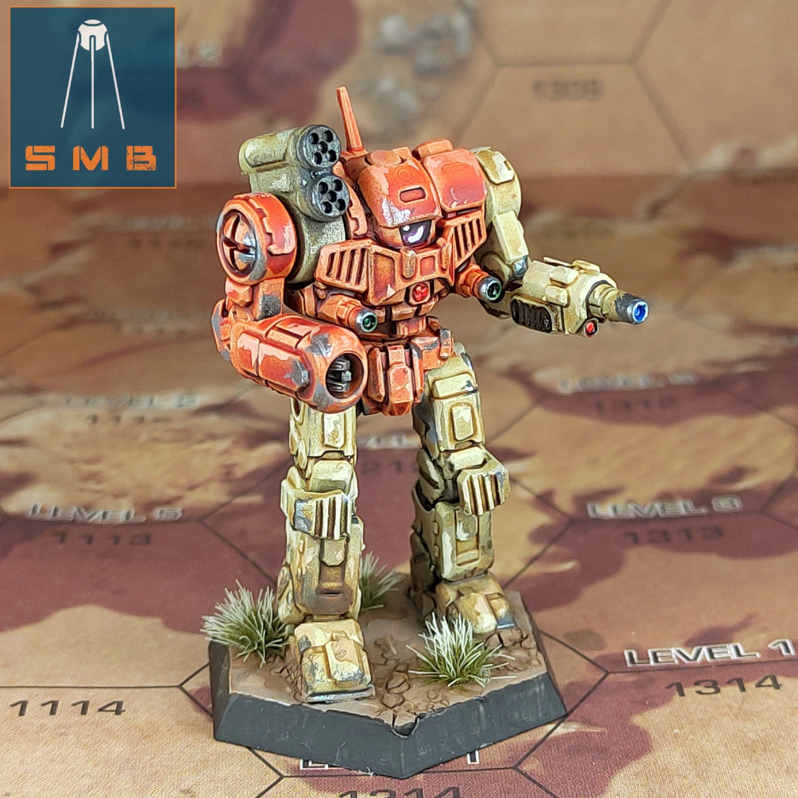 Linehodor mecha (1 model) by Sir Mortimer Bombito. 6mm, 1/285 scale print