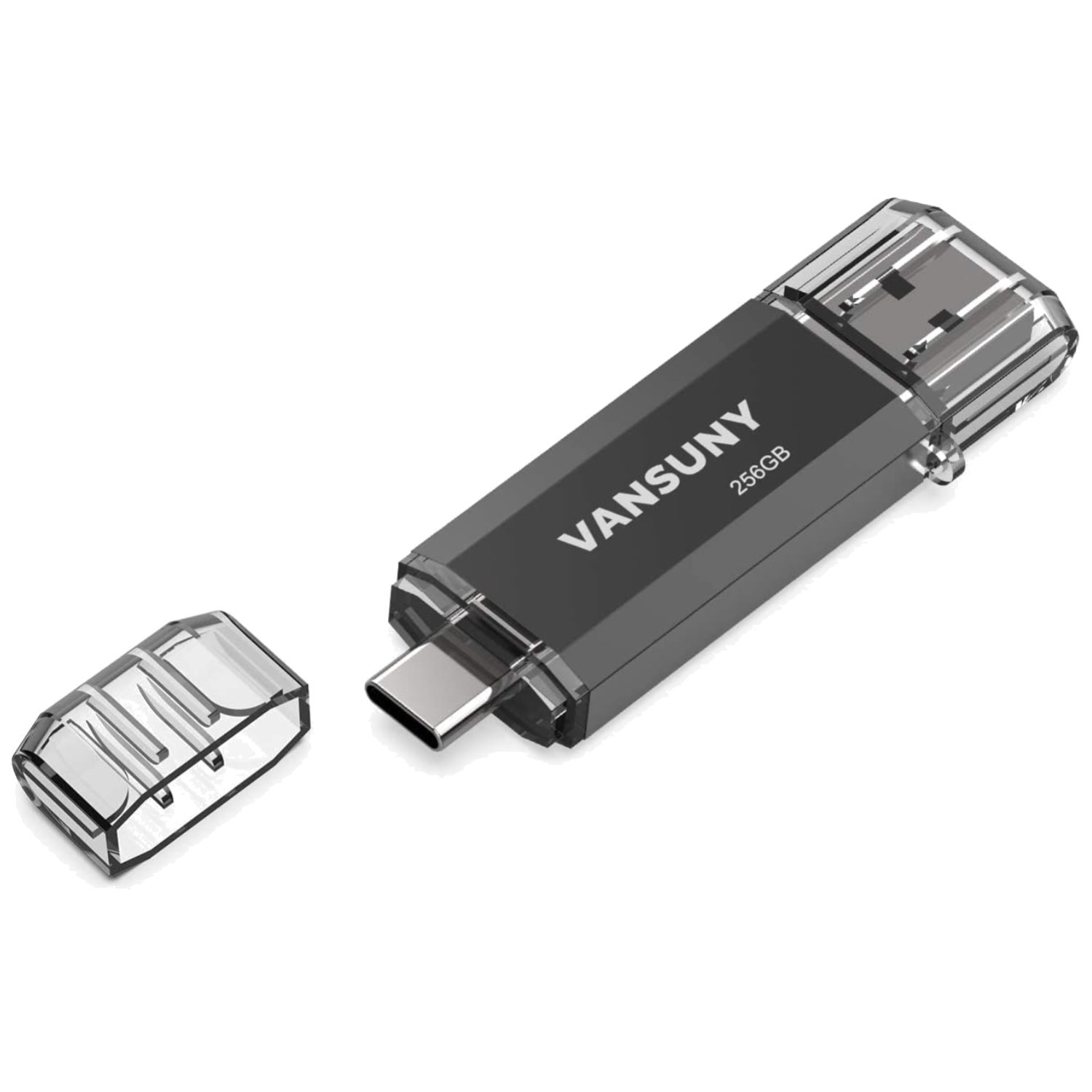 Elegant 256GB USB C & USB 3.0 Flash Drive - Fast Data Transfer for Professionals