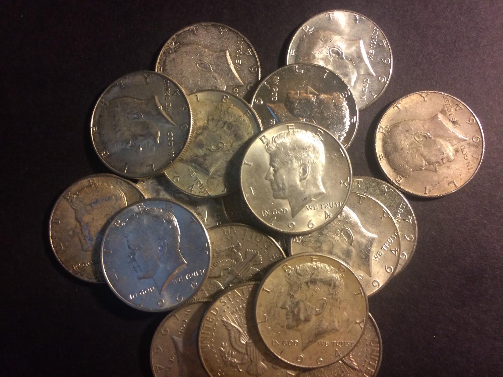 $11.50 Kennedy Halves 90% Silver Coins U.S. Minted  3
