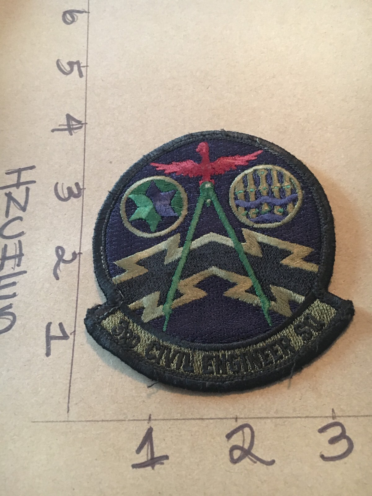 USAF 3rd Civil Engineer Squadron subdued patch 5/3/25