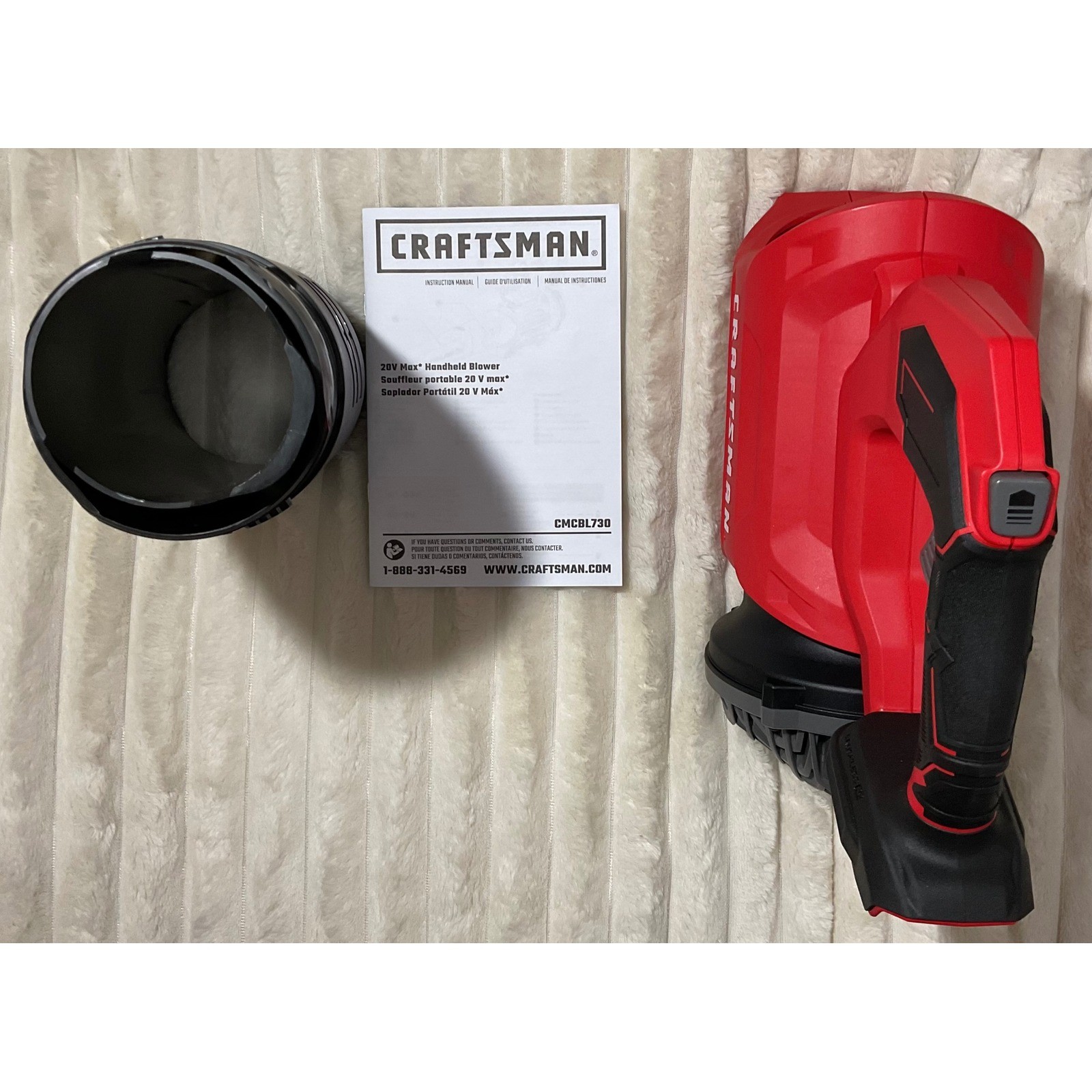 V20 Brushless RP Cordless Handheld Axial Blower CMCBL730 Tool Only Open Box