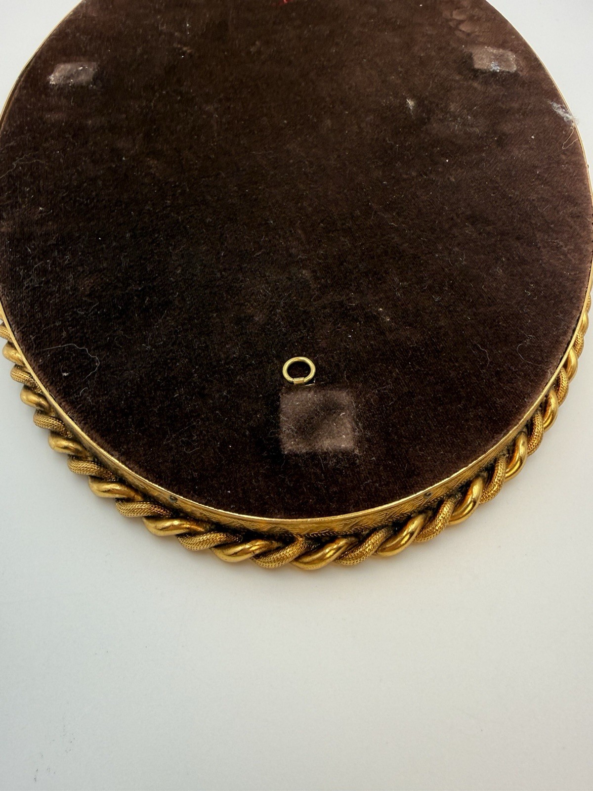 Hollywood Regency Gold Rope Vanity Mirror Tray 18.5x10.5”
