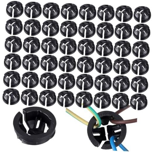 Pcs 3/8" Button Connector, Non Metallic Push in NM Cable Connectors for 1/2 100