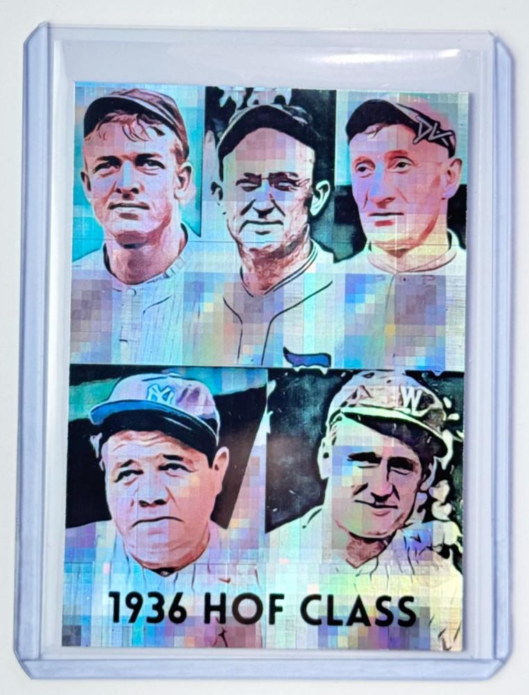 Hall Of Fame Limited Artist Signed "1936 Inaugural Class" Refractor Card 1/1