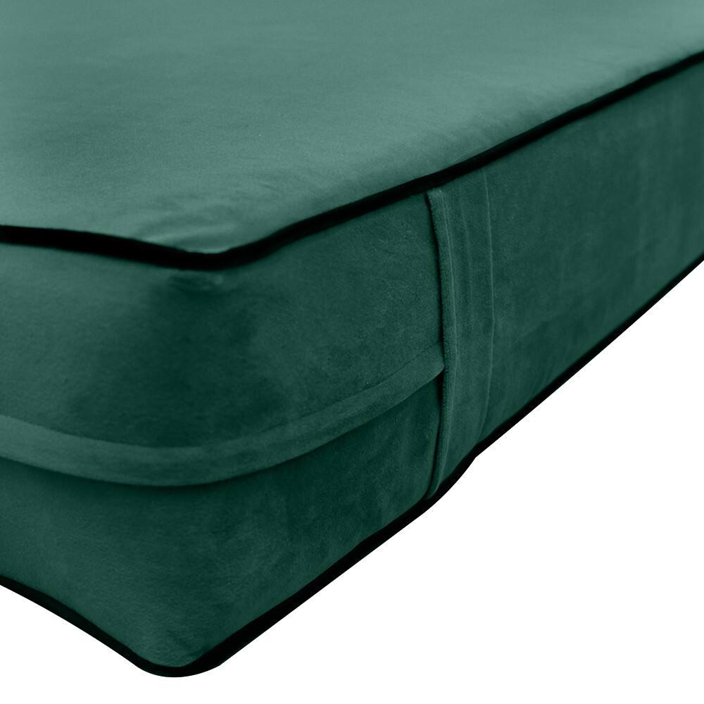 STYLE V2 TwinXL Velvet Contrast Indoor Daybed Mattress Pillow |COVER ONLY| AD317
