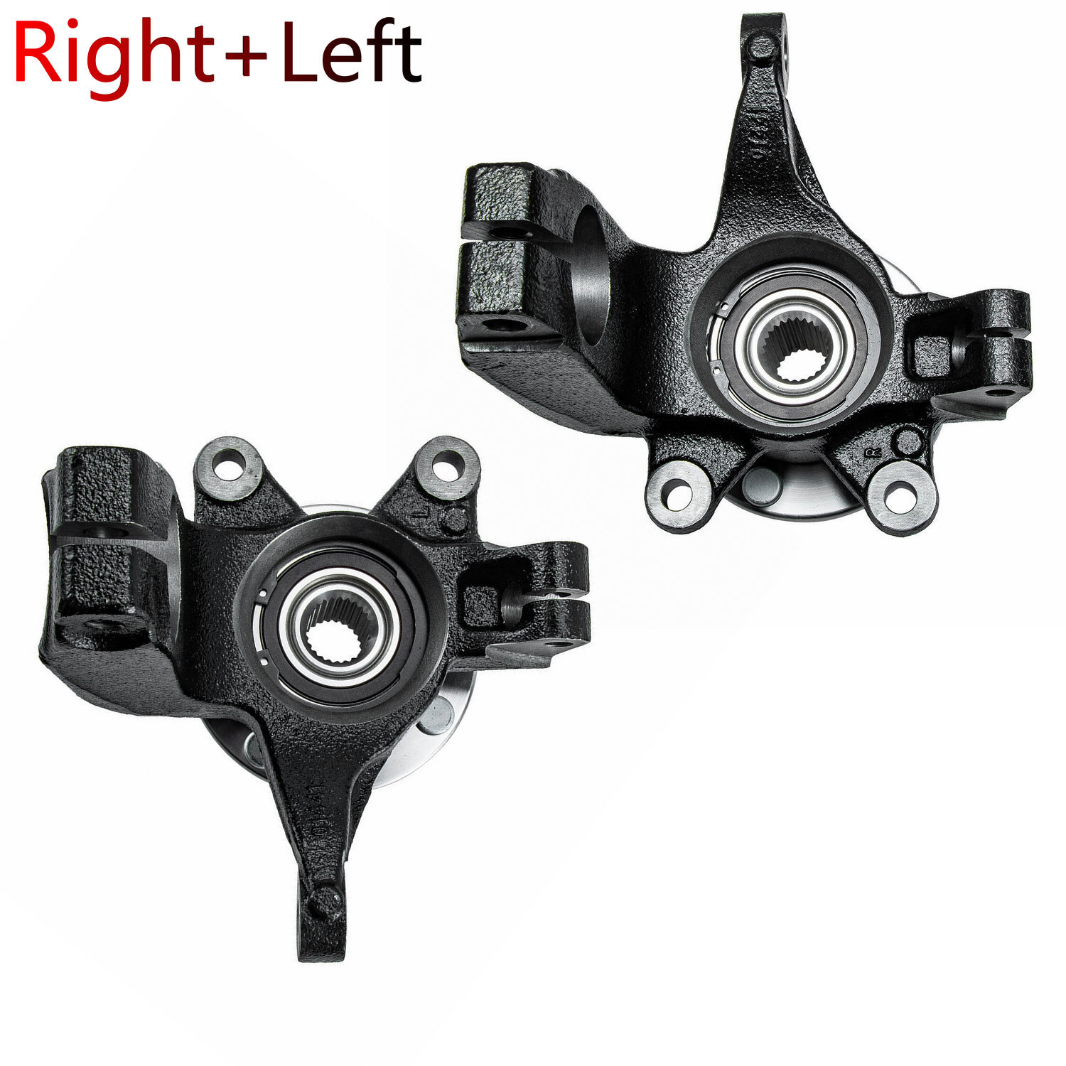 Front Left Right Steering Knuckle w/Wheel Hub Bearing for 2006-11 08 Ford Focus