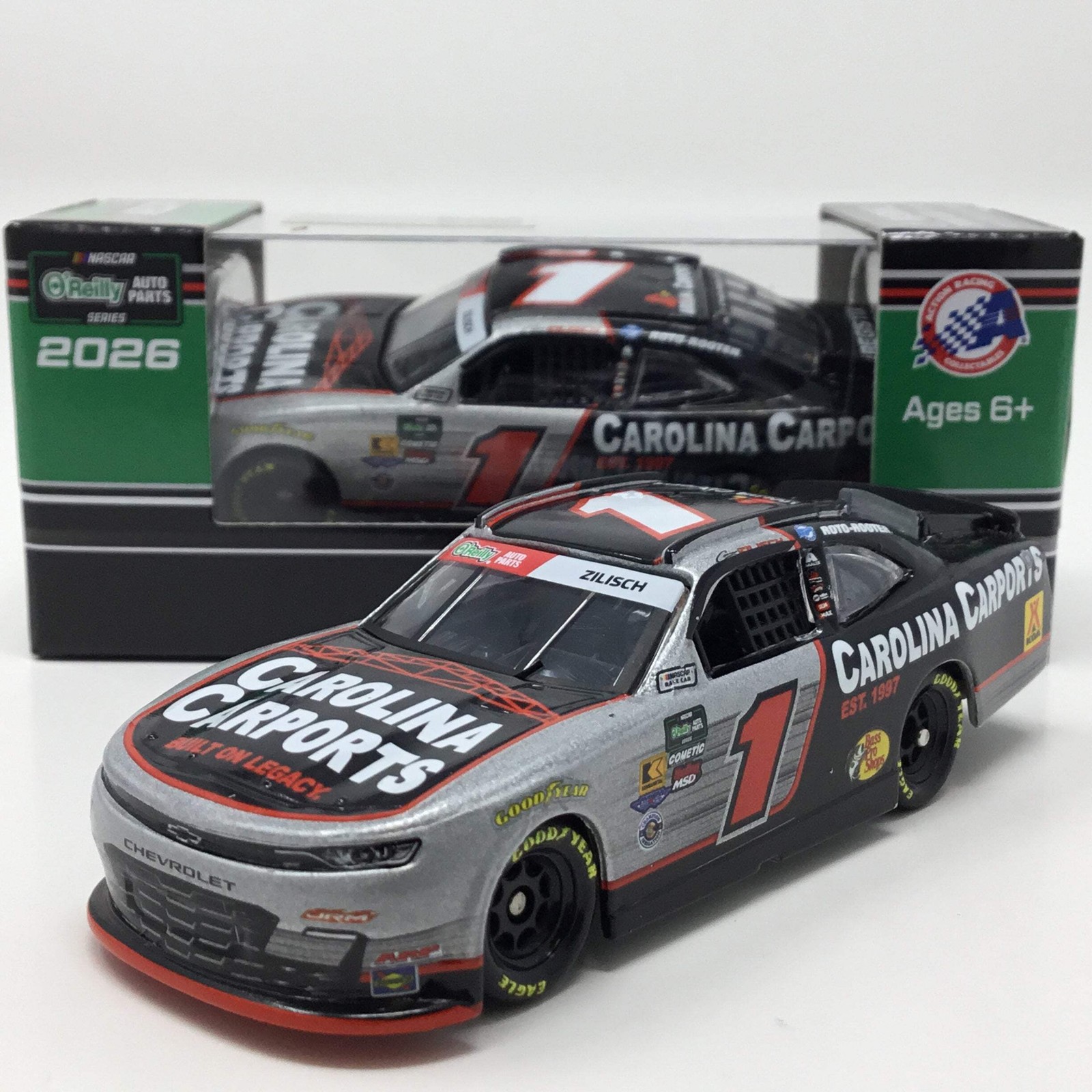 Connor Zilisch 2026 Carolina Carports 1:64 Diecast