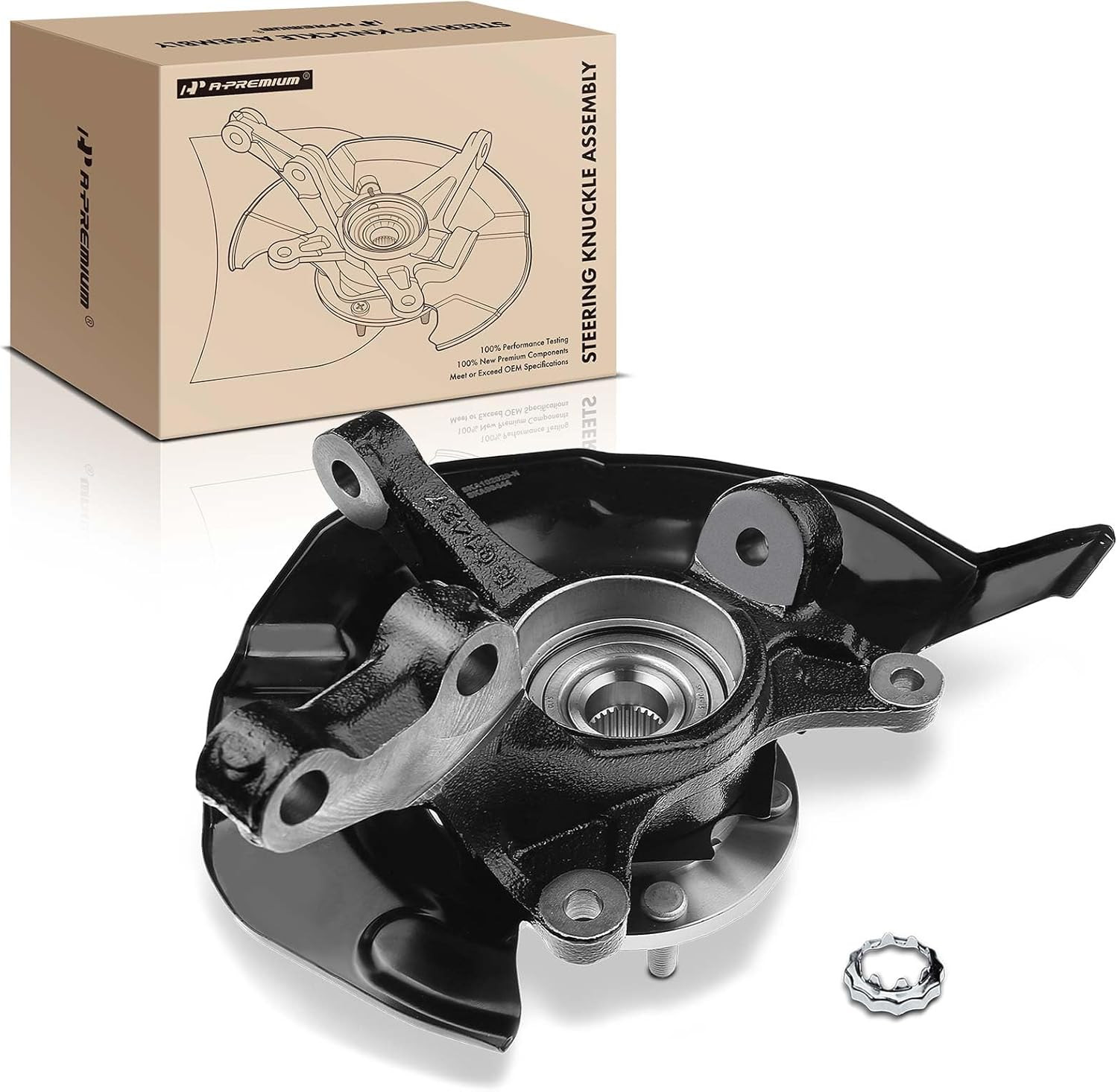 Front Right Steering Knuckle Wheel Bearing Hub Toyota Highlander 2004-2007 3.3L