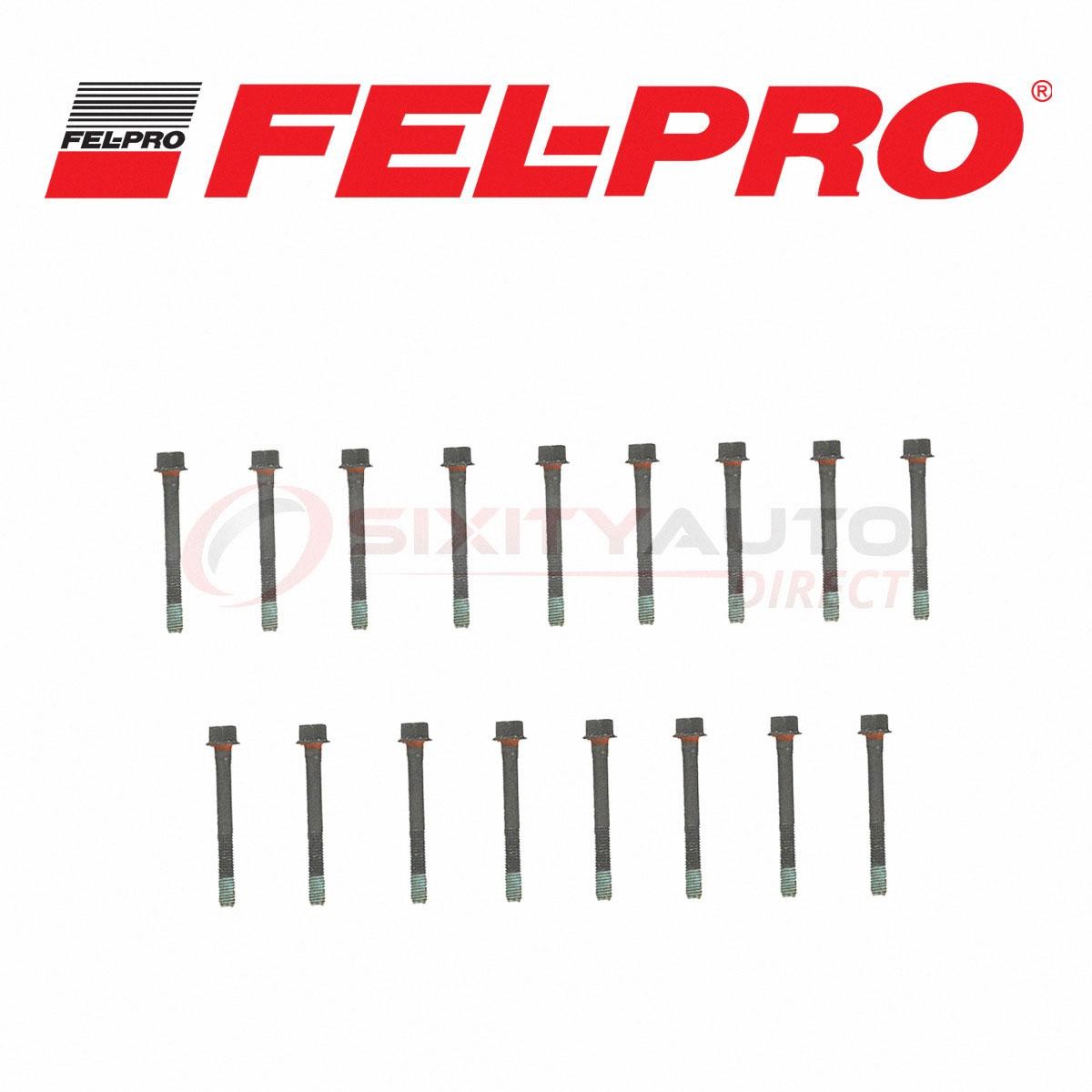 Fel-Pro Cylinder Head Bolt Set for 1989 Chevrolet R2500 6.2L V8 - Engine pg