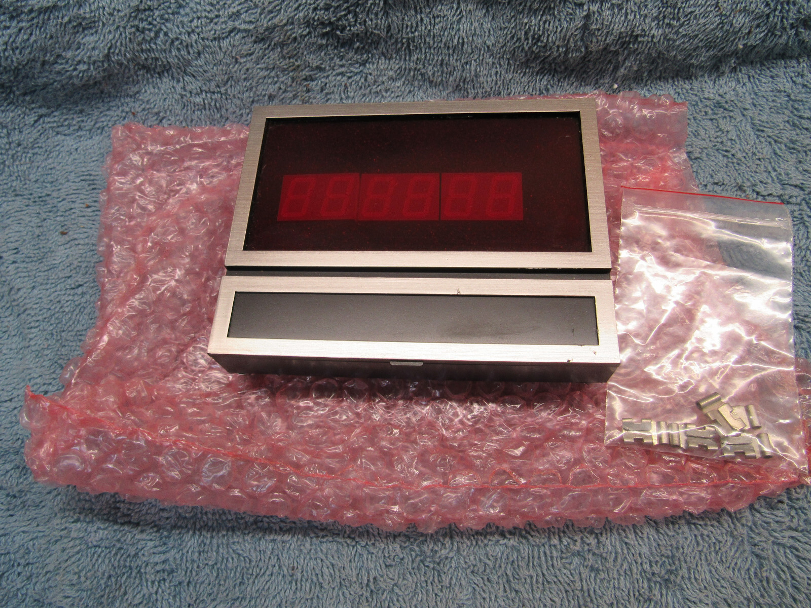 NOS NES SLIMELINE 6-DIGIT PANEL METER 1PM 7213 SP0004 Vintage SCI-FI Steampunk