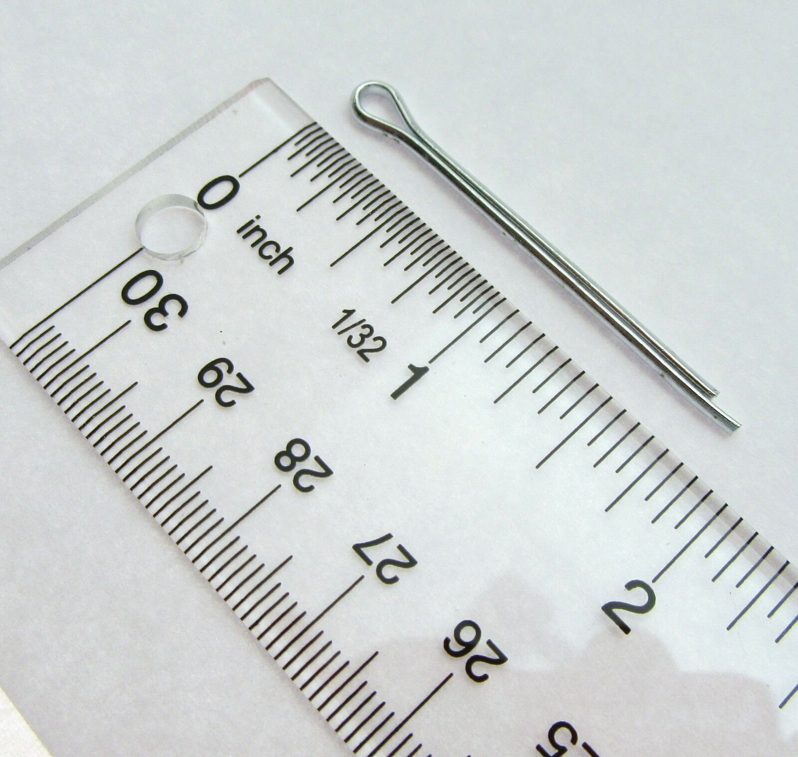 Cotter Split Pin ~ 3/32 inch x 1 1/2 inch ~ Extra Long ~ Zinc Plated ~ 4 Pack