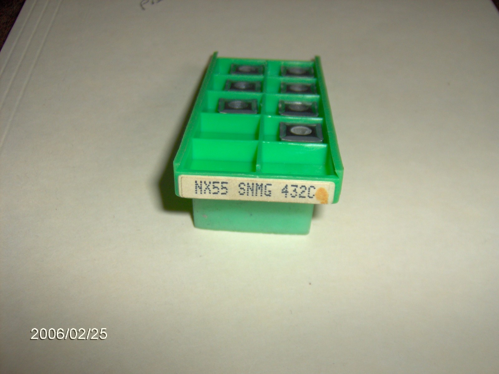 SNMG 432C, GR: NX55  "MITSUBISH"  TURNING/MILLING  INSERTS, 7 PIECES
