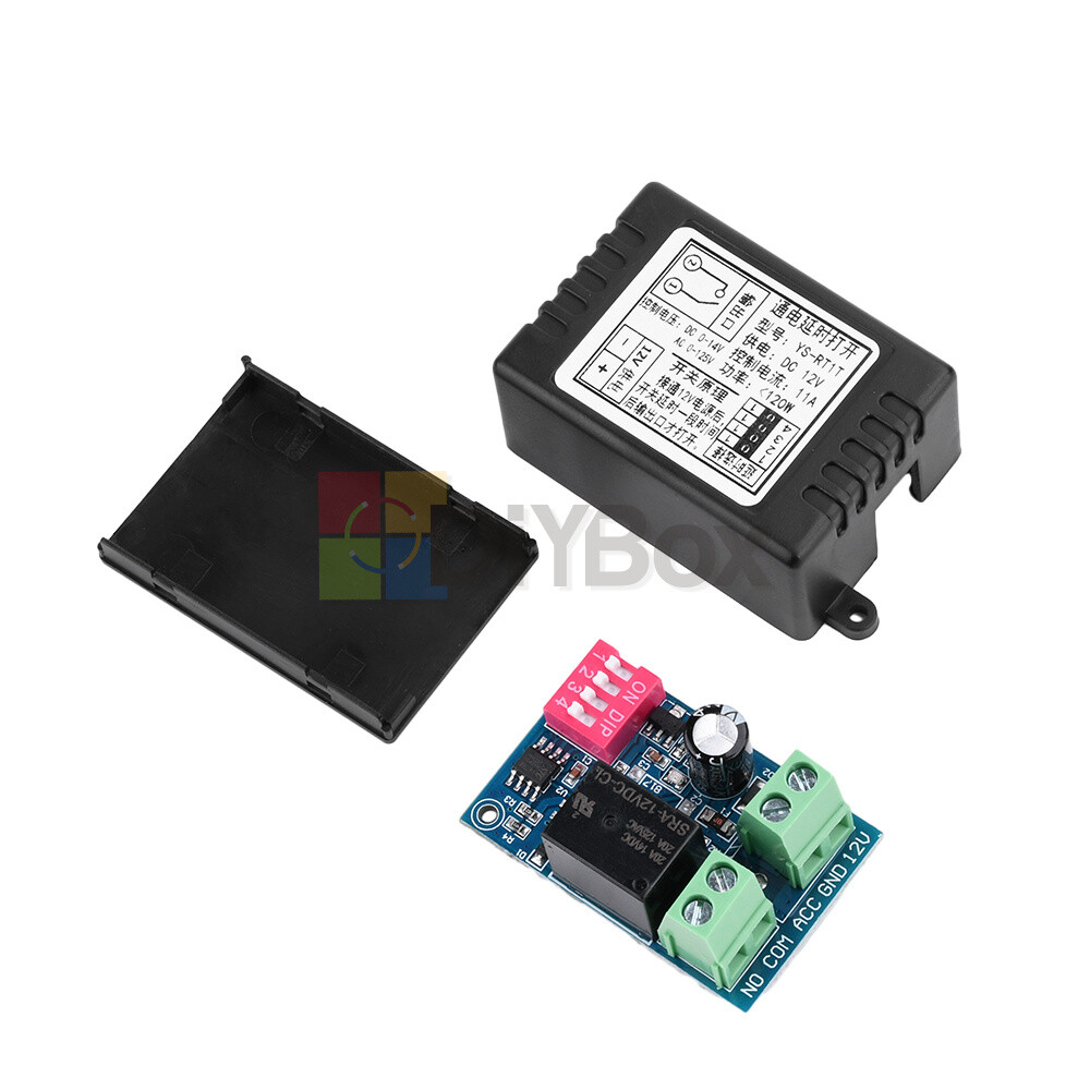 DC12V Car Time Delay Relay Module Trigger Delay On/Off Switch Module -20℃ to 70℃