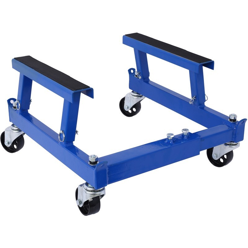 1500lbs ATV Motorcycle Engine Stand Cradle Shop Dolly Adjustable Width & Height
