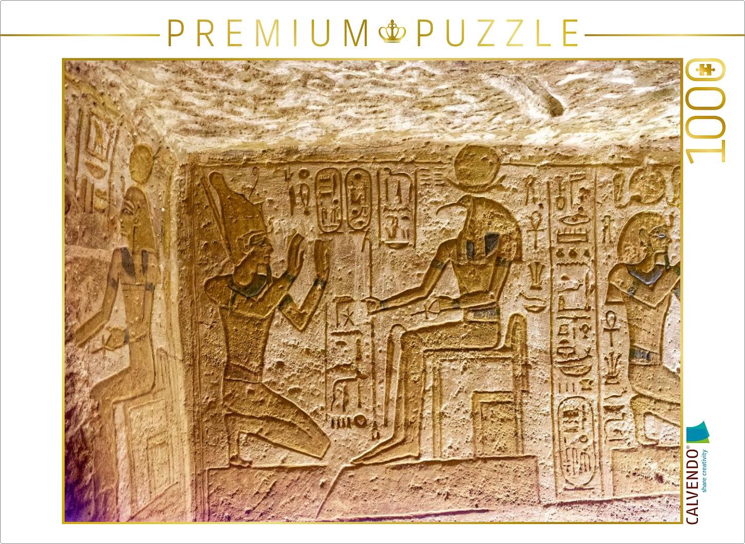 CALVENDO Puzzle Inschrift im Großer Tempel Ramses II. (Abu Simbel) | 1000 Teile