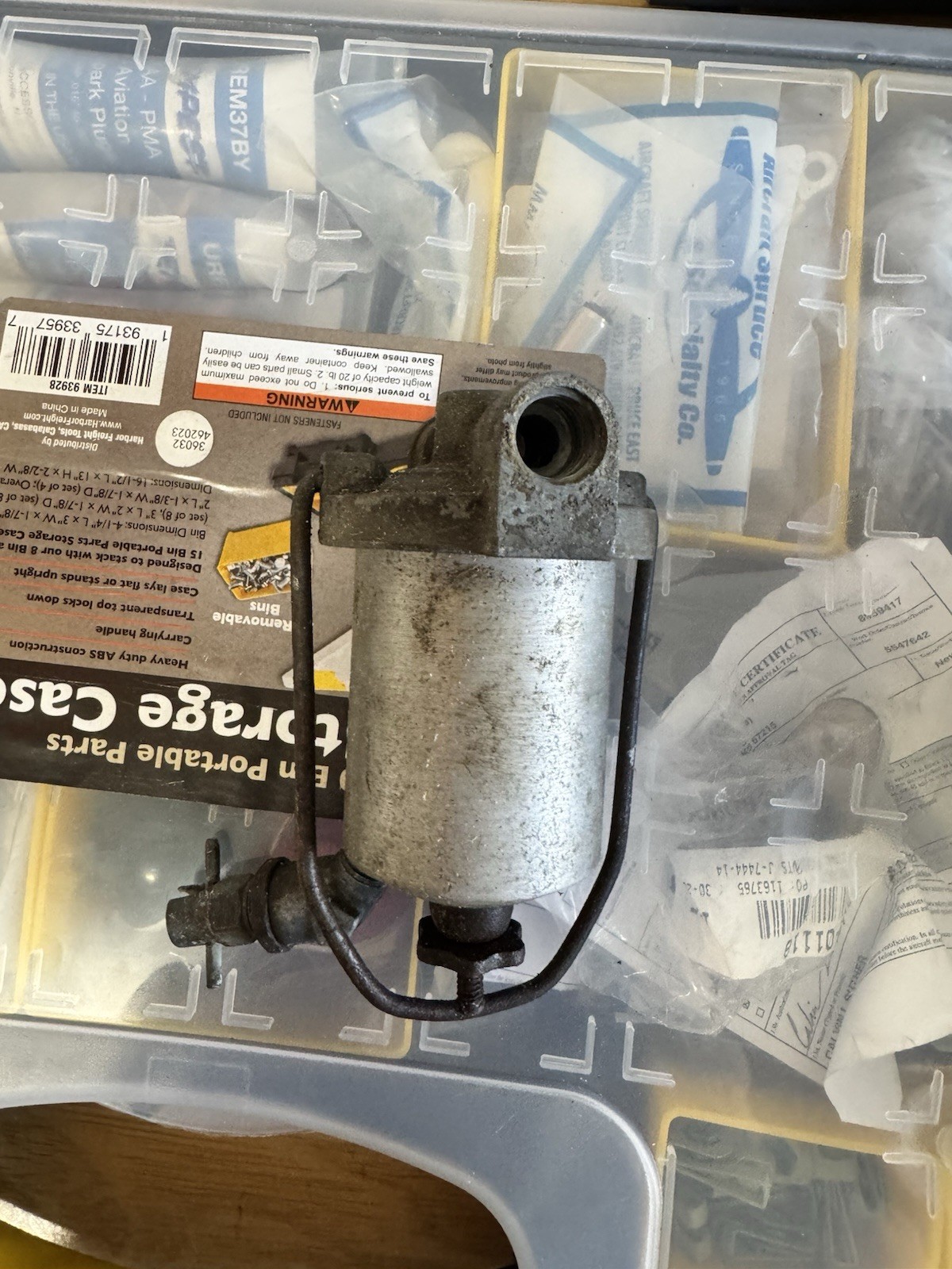 Piper Cherokee PA-28 140 gas fuel filter bowl Gascolator 63839-03