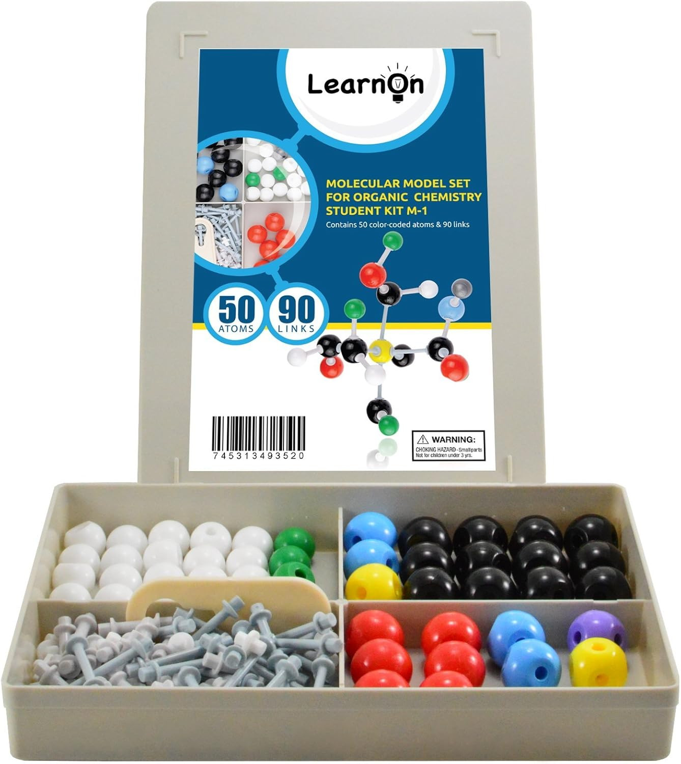 Organic Chemistry Molecular Model Kit Set for Ochem Students with User Guide