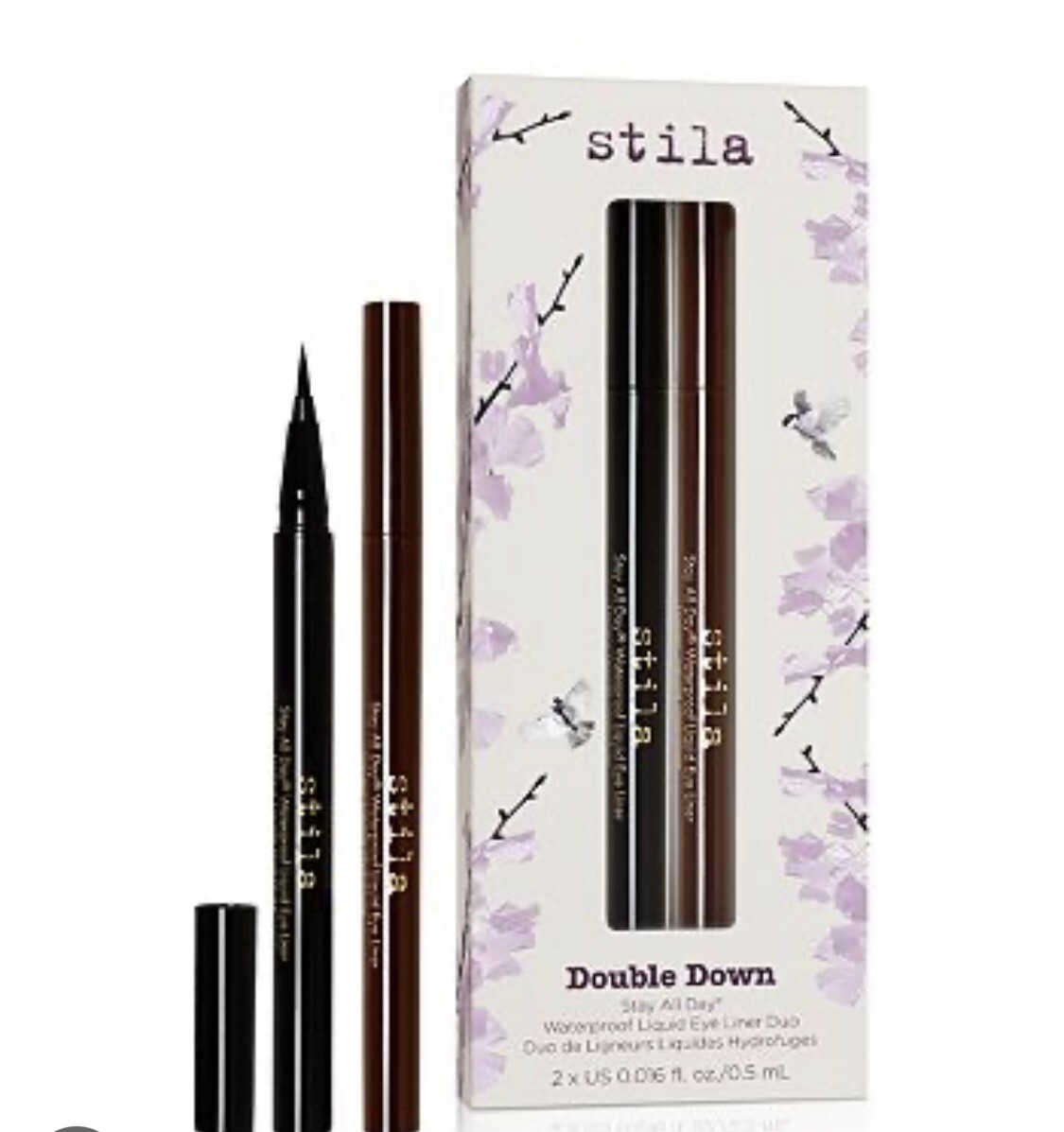 Stila Stay All Day Waterproof Liquid Eyeliner 2 Pcs Intense Black & Dark Brown