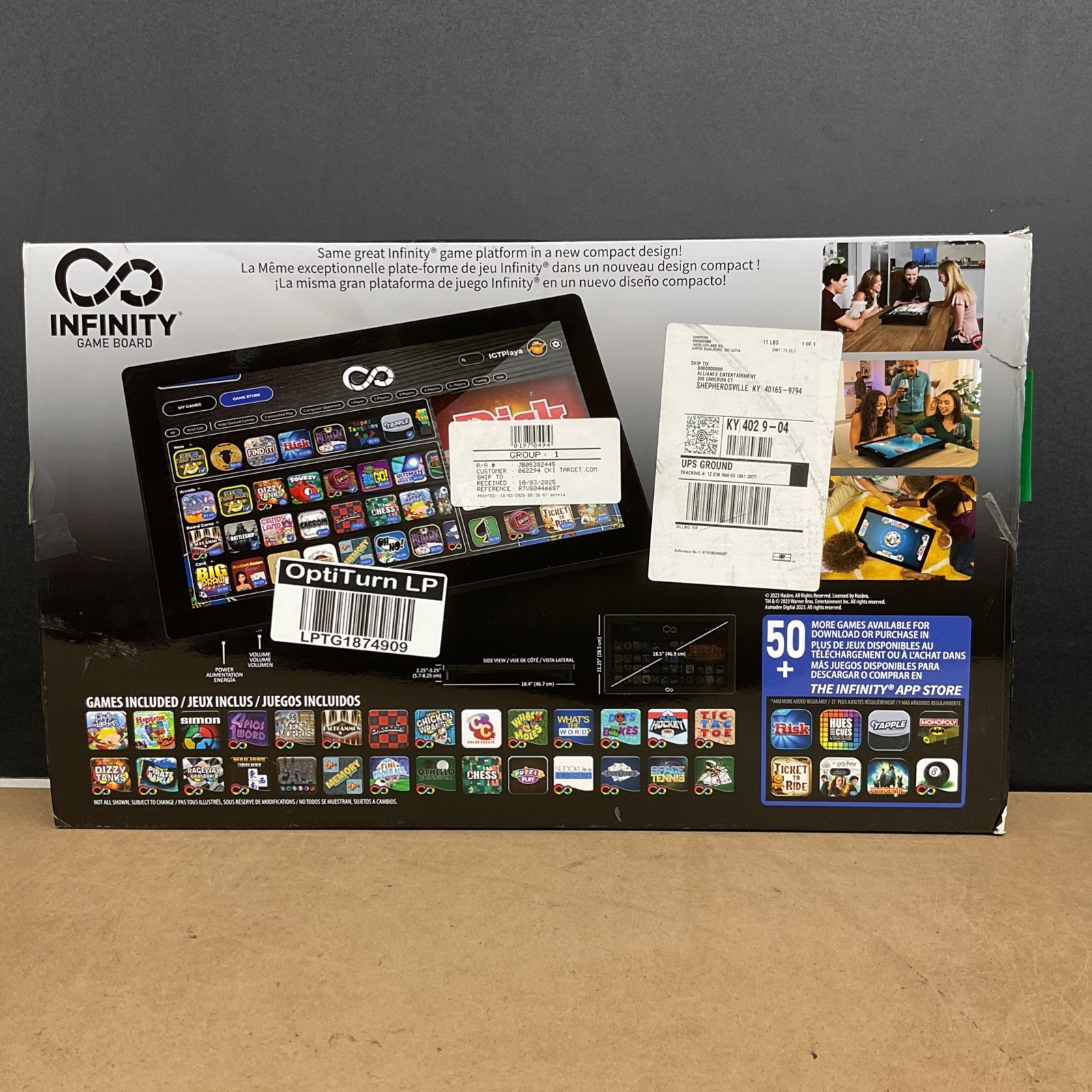 Arcade1Up Infinity Game Board 18.5in Touchscreen Multiplayer - OPEN BOX