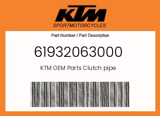 KTM Genuine Clutch Pipe - 61932063000