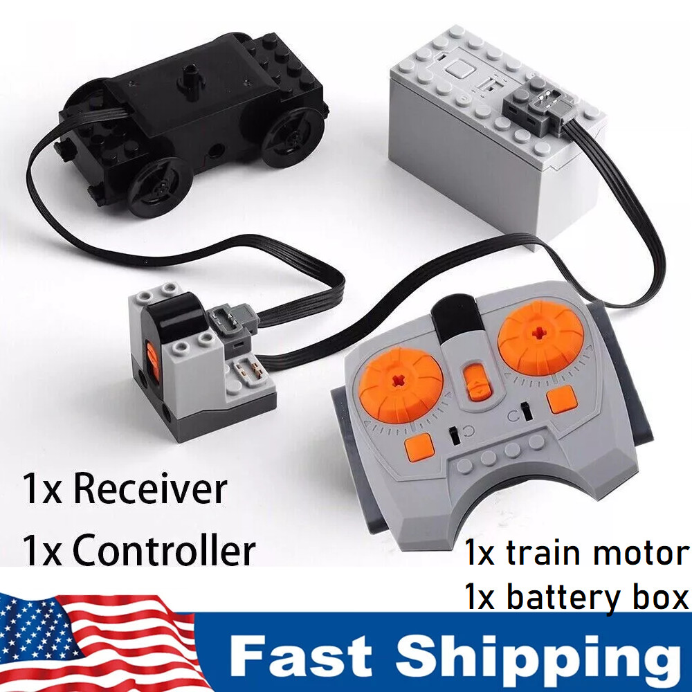 4Pcs Power Functions Battery Box Train Motor IR Receiver Controlled For Lego Set