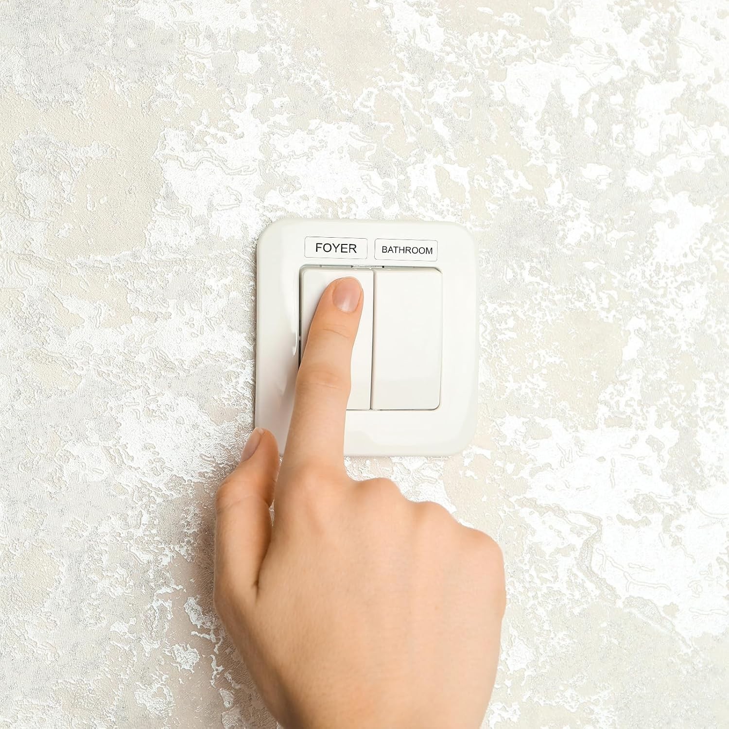650PCS Light Switch Labels Stickers Transparent Waterproof Electrical Switch Pan